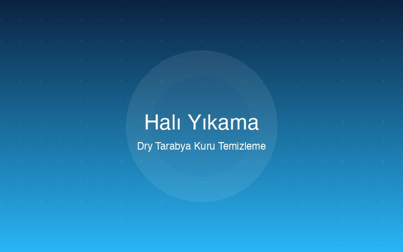 Halı Yıkama hizmeti