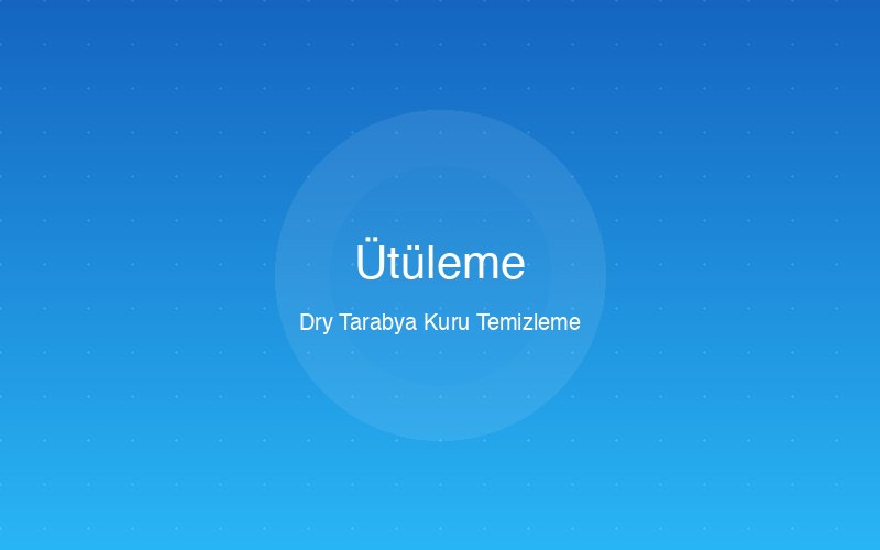 Ütüleme hizmeti